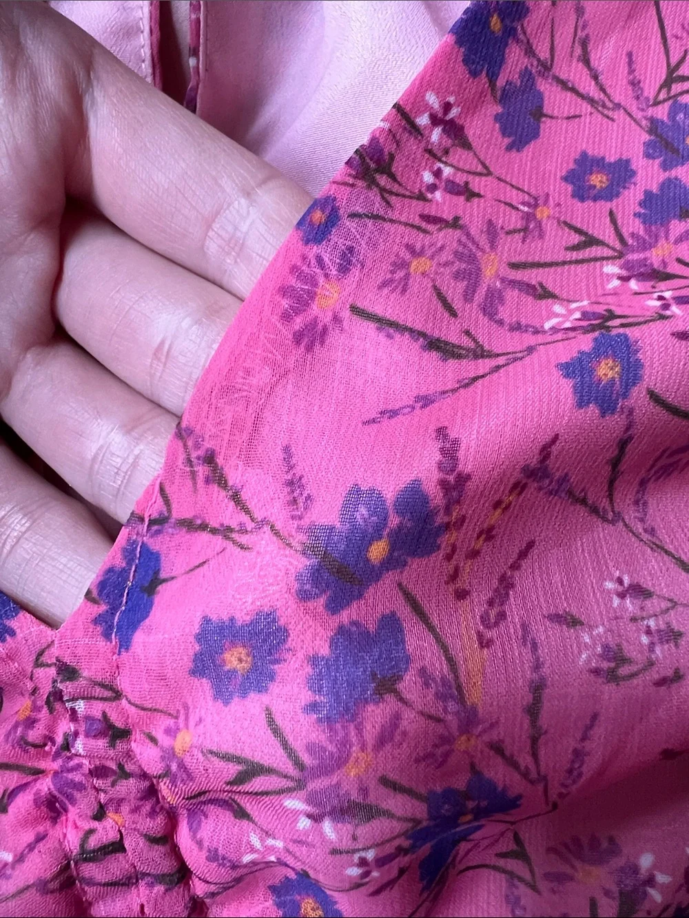 Revolve Majorelle Elaine Pink Floral Midi Dress small - Picture 4 of 4